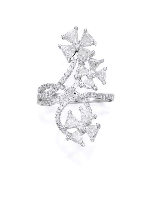 White gold diamond ring